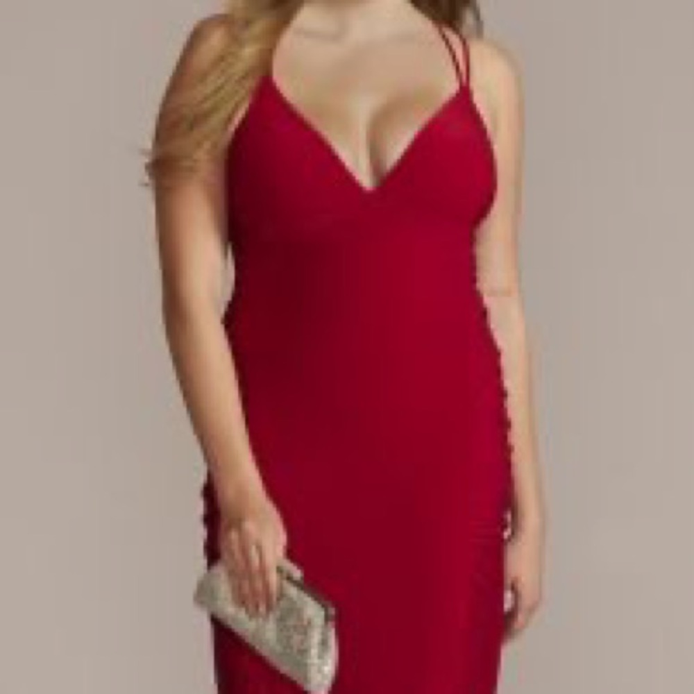 Red David’s Bridal Prom Dress